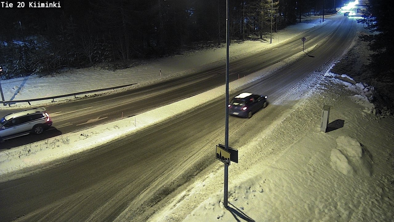 Weather Camera Image Väg 20 Uleåborg Kiiminki, Oulu, Pohjois-Pohjanmaa