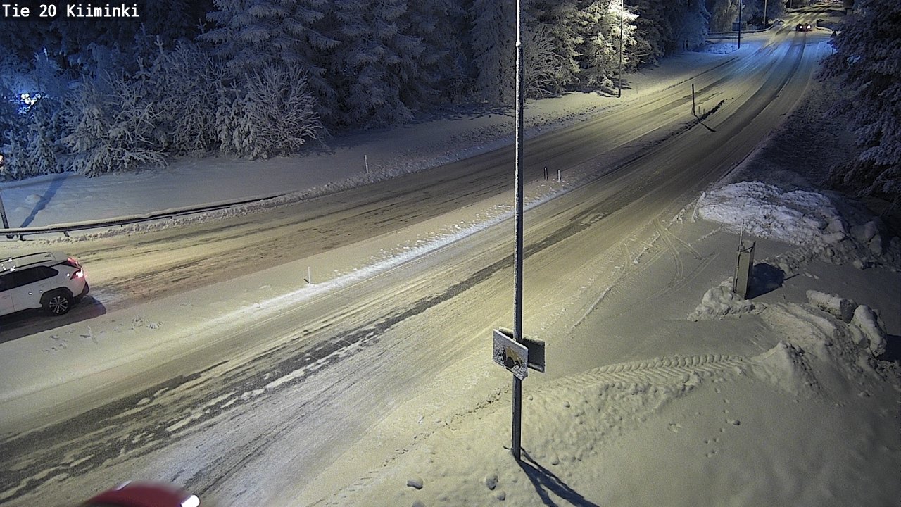 Weather Camera Image Väg 20 Uleåborg Kiiminki, Oulu, Pohjois-Pohjanmaa