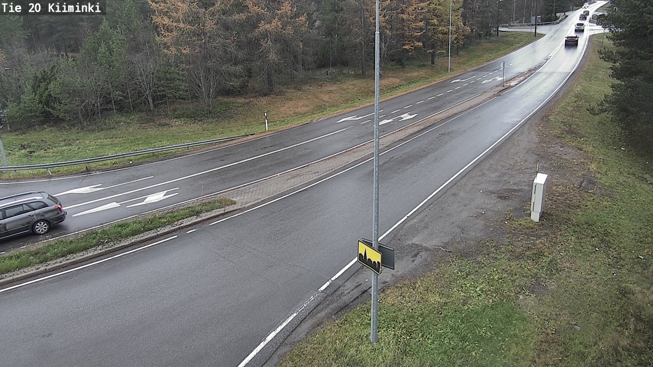 Weather Camera Image Väg 20 Uleåborg Kiiminki, Oulu, Pohjois-Pohjanmaa