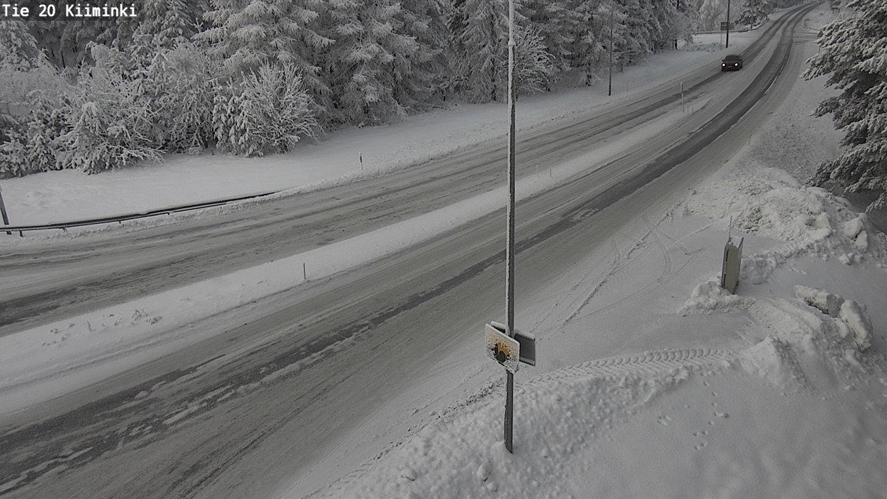 Weather Camera Image Väg 20 Uleåborg Kiiminki, Oulu, Pohjois-Pohjanmaa