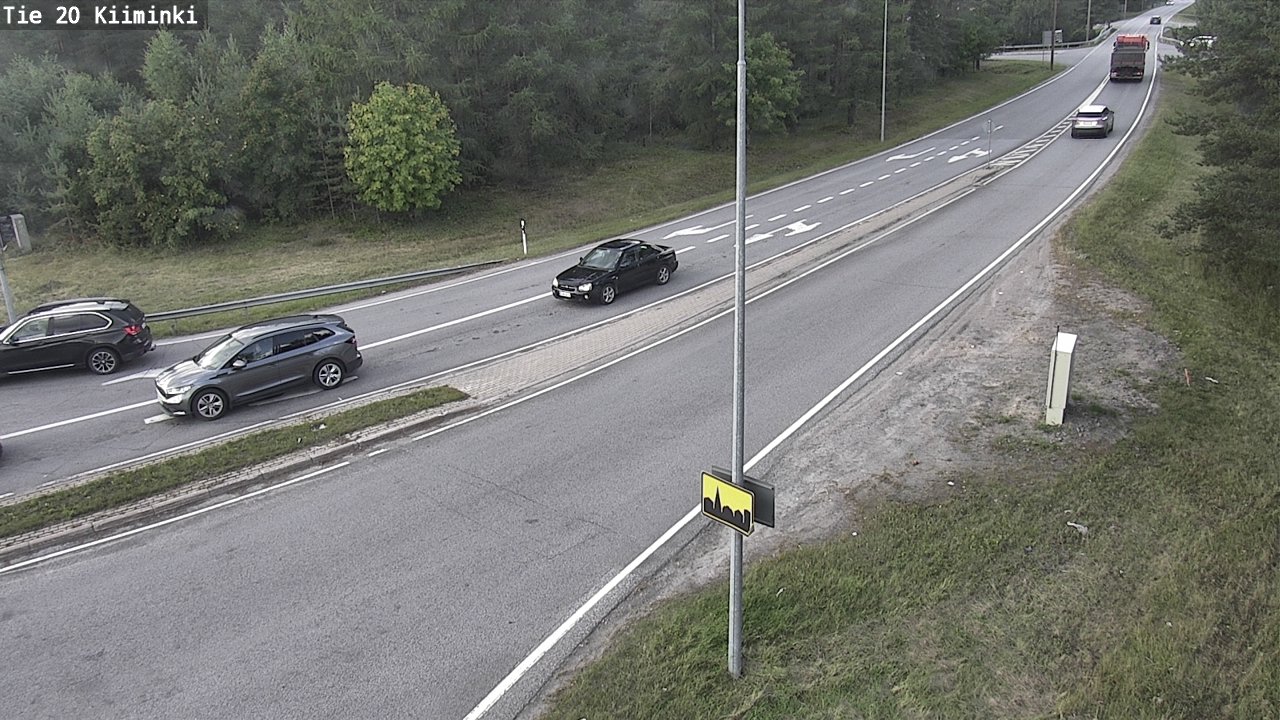 Weather Camera Image Road 20 Oulu Kiiminki, Oulu, Pohjois-Pohjanmaa