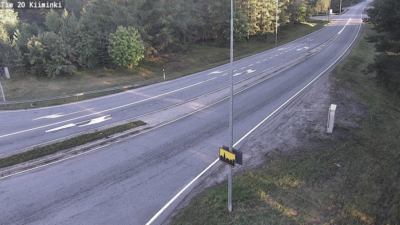 Weather Camera Image Road 20 Oulu Kiiminki, Oulu, Pohjois-Pohjanmaa