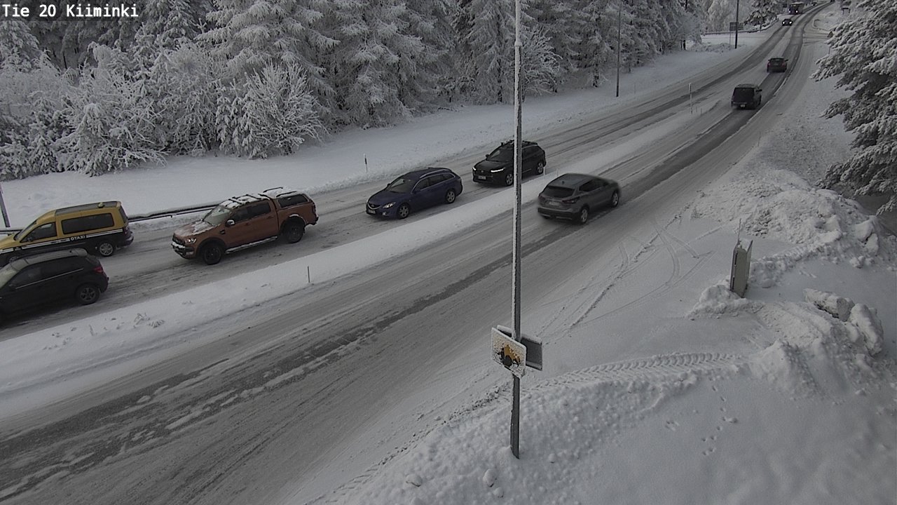 Weather Camera Image Väg 20 Uleåborg Kiiminki, Oulu, Pohjois-Pohjanmaa