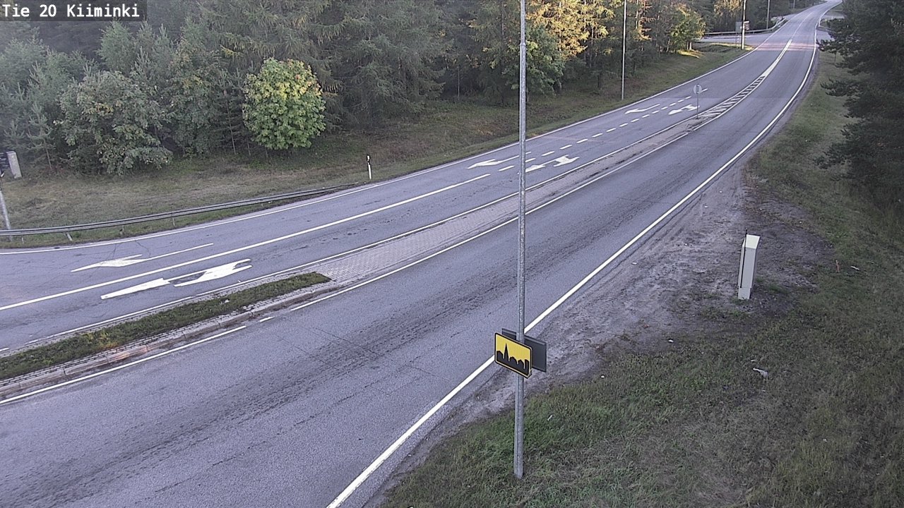 Weather Camera Image Road 20 Oulu Kiiminki, Oulu, Pohjois-Pohjanmaa