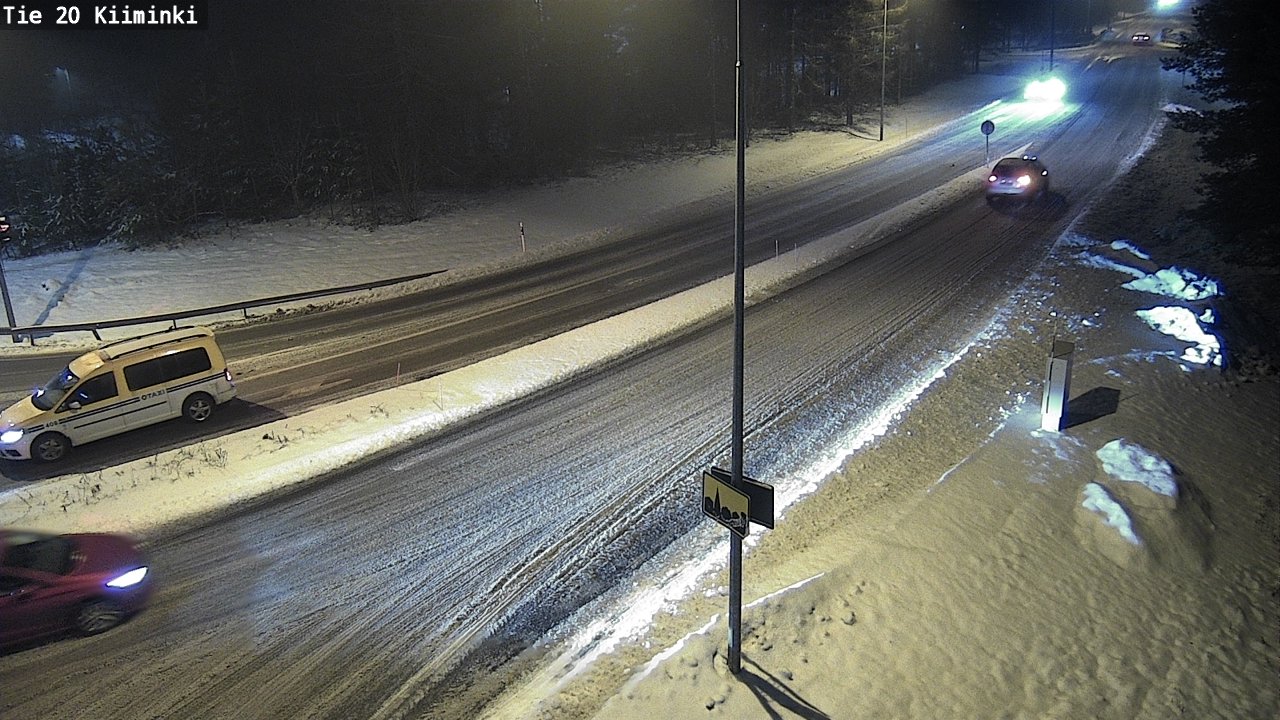 Weather Camera Image Road 20 Oulu Kiiminki, Oulu, Pohjois-Pohjanmaa