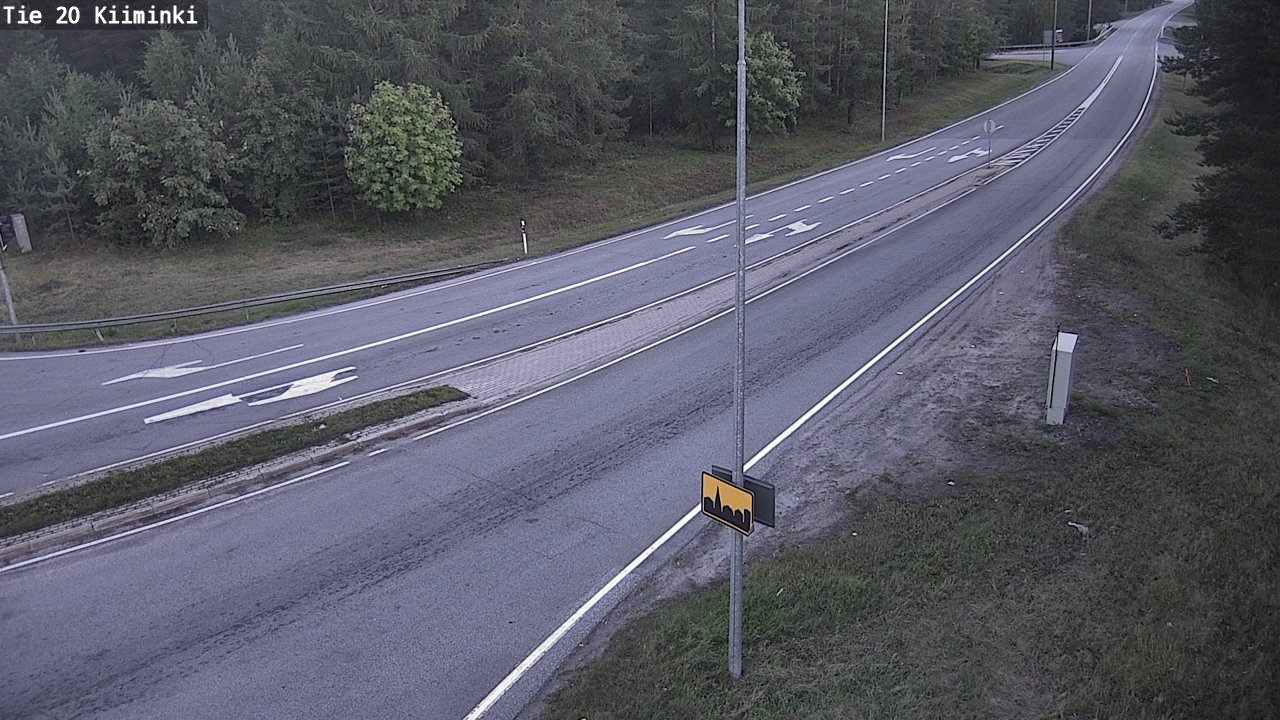 Weather Camera Image Road 20 Oulu Kiiminki, Oulu, Pohjois-Pohjanmaa