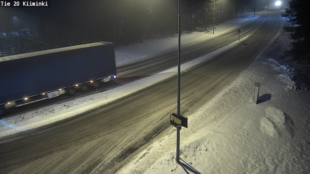 Weather Camera Image Road 20 Oulu Kiiminki, Oulu, Pohjois-Pohjanmaa