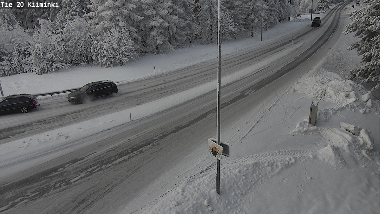 Weather Camera Image Väg 20 Uleåborg Kiiminki, Oulu, Pohjois-Pohjanmaa