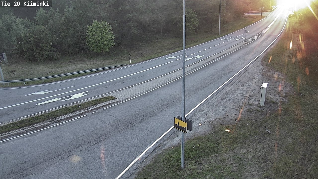 Weather Camera Image Road 20 Oulu Kiiminki, Oulu, Pohjois-Pohjanmaa