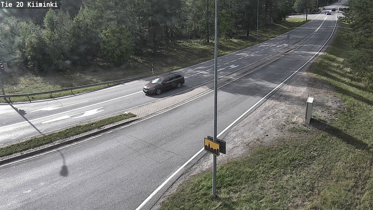 Weather Camera Image Road 20 Oulu Kiiminki, Oulu, Pohjois-Pohjanmaa