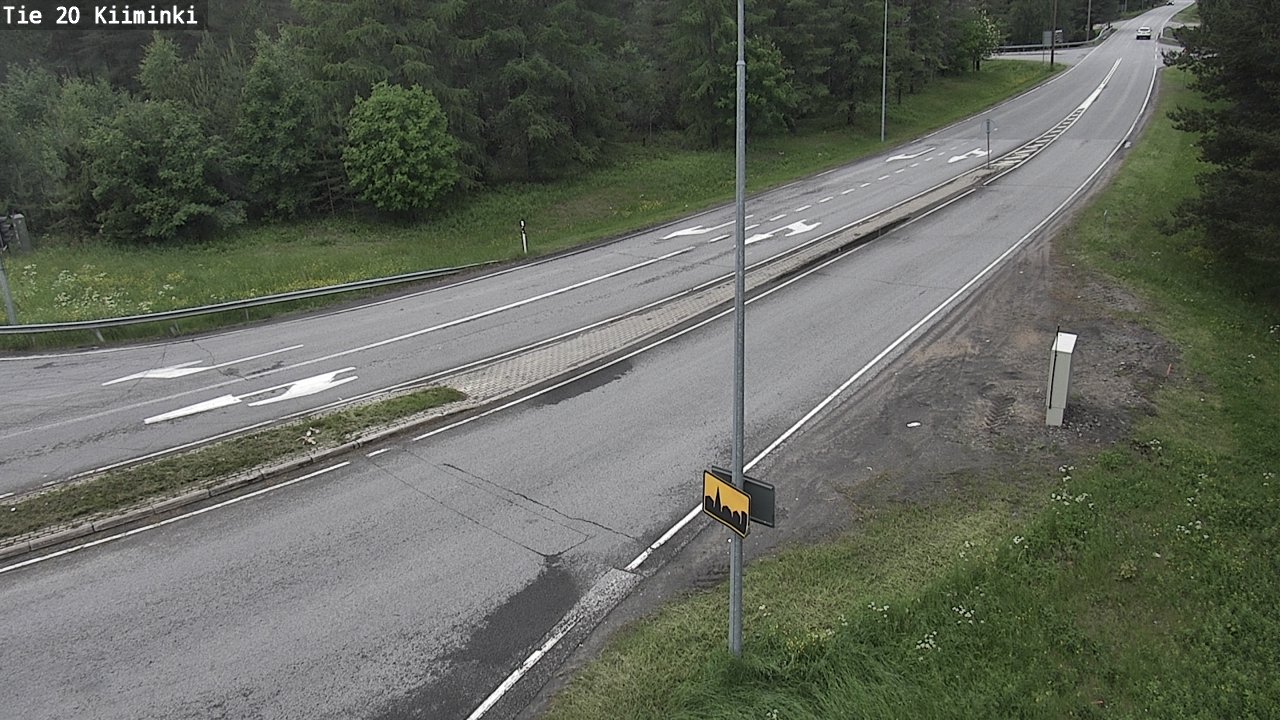 Weather Camera Image Väg 20 Uleåborg Kiiminki, Oulu, Pohjois-Pohjanmaa