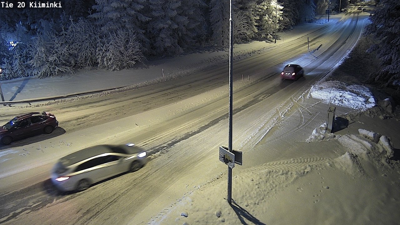 Weather Camera Image Väg 20 Uleåborg Kiiminki, Oulu, Pohjois-Pohjanmaa