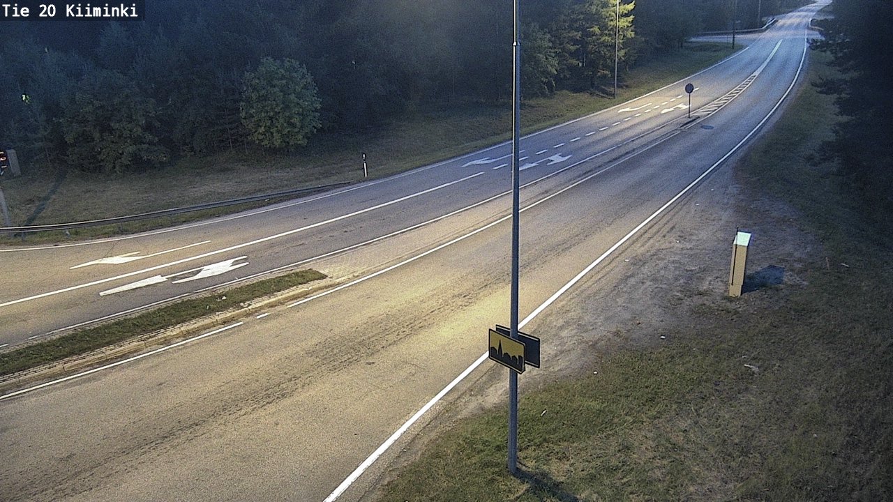 Weather Camera Image Road 20 Oulu Kiiminki, Oulu, Pohjois-Pohjanmaa