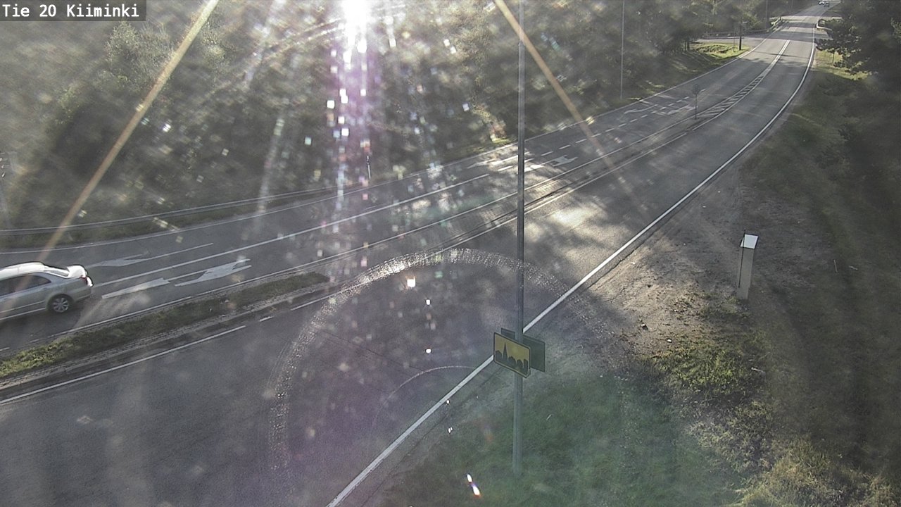 Weather Camera Image Road 20 Oulu Kiiminki, Oulu, Pohjois-Pohjanmaa
