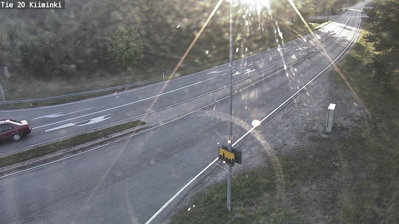 Weather Camera Image Road 20 Oulu Kiiminki, Oulu, Pohjois-Pohjanmaa