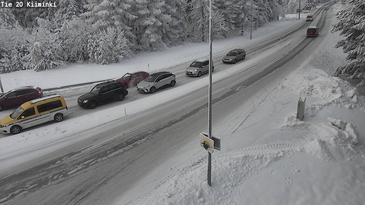 Weather Camera Image Väg 20 Uleåborg Kiiminki, Oulu, Pohjois-Pohjanmaa