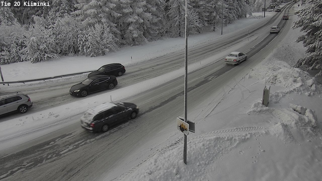 Weather Camera Image Väg 20 Uleåborg Kiiminki, Oulu, Pohjois-Pohjanmaa