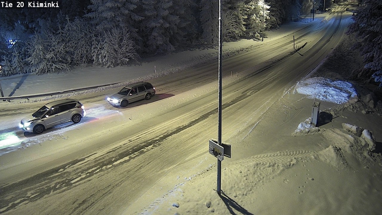 Weather Camera Image Väg 20 Uleåborg Kiiminki, Oulu, Pohjois-Pohjanmaa