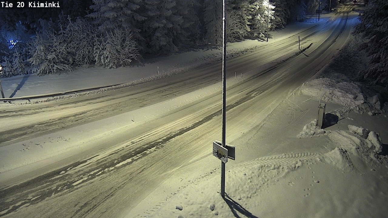 Weather Camera Image Väg 20 Uleåborg Kiiminki, Oulu, Pohjois-Pohjanmaa
