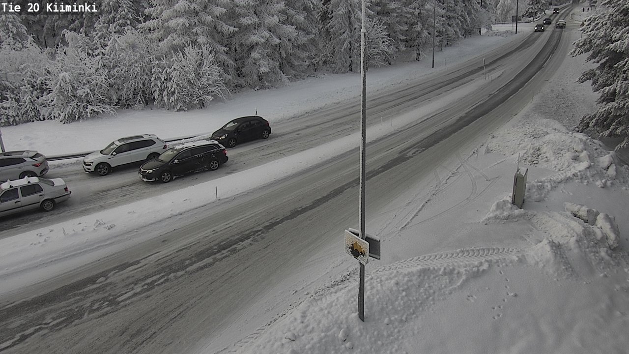 Weather Camera Image Väg 20 Uleåborg Kiiminki, Oulu, Pohjois-Pohjanmaa