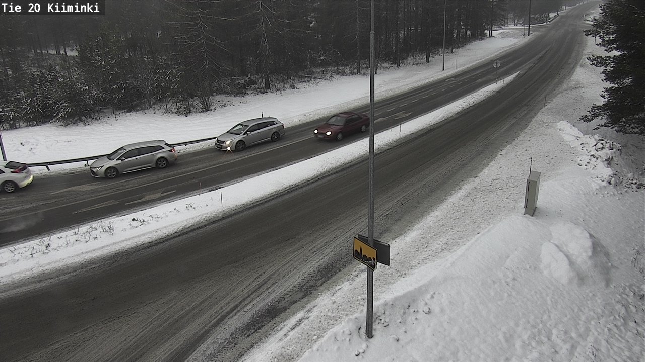 Weather Camera Image Road 20 Oulu Kiiminki, Oulu, Pohjois-Pohjanmaa