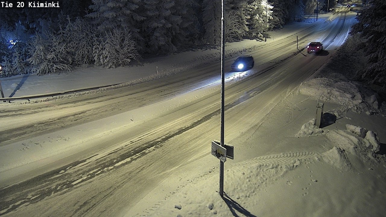 Weather Camera Image Väg 20 Uleåborg Kiiminki, Oulu, Pohjois-Pohjanmaa