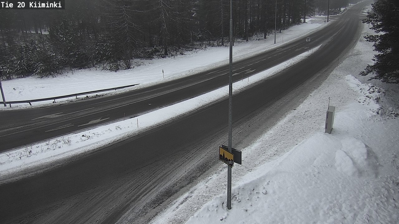 Weather Camera Image Road 20 Oulu Kiiminki, Oulu, Pohjois-Pohjanmaa