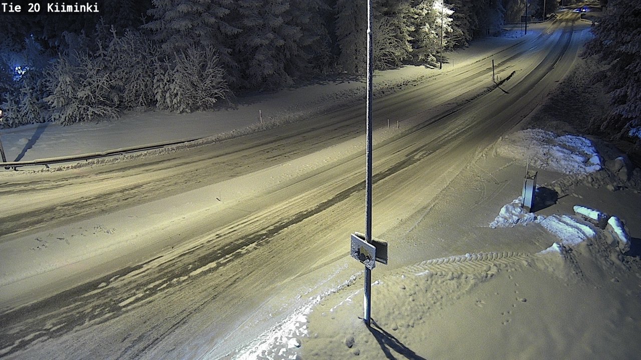Weather Camera Image Road 20 Oulu Kiiminki, Oulu, Pohjois-Pohjanmaa