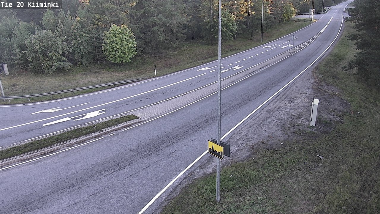 Weather Camera Image Road 20 Oulu Kiiminki, Oulu, Pohjois-Pohjanmaa