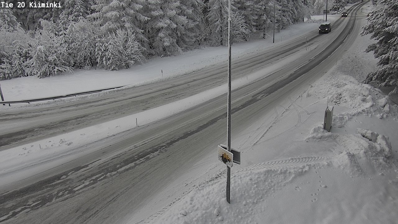 Weather Camera Image Väg 20 Uleåborg Kiiminki, Oulu, Pohjois-Pohjanmaa