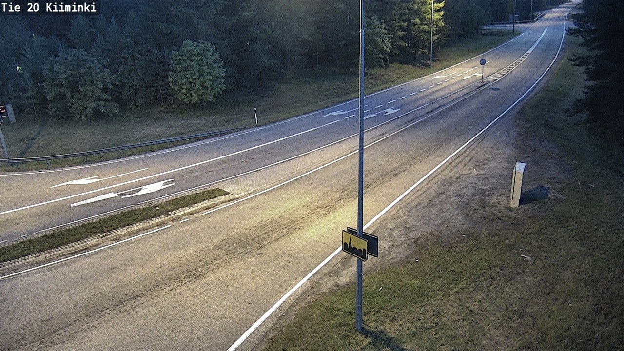 Weather Camera Image Road 20 Oulu Kiiminki, Oulu, Pohjois-Pohjanmaa