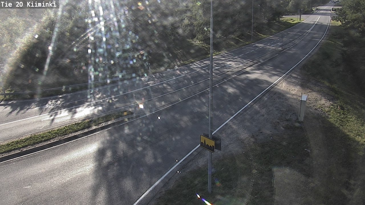 Weather Camera Image Road 20 Oulu Kiiminki, Oulu, Pohjois-Pohjanmaa