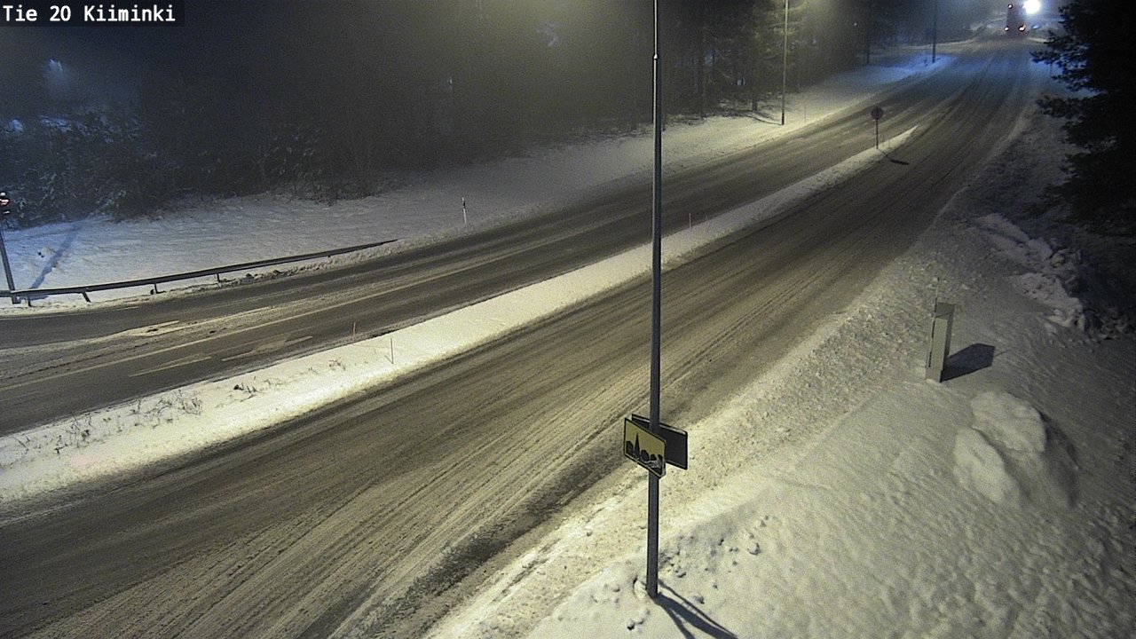 Weather Camera Image Road 20 Oulu Kiiminki, Oulu, Pohjois-Pohjanmaa