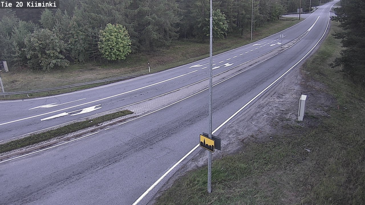 Weather Camera Image Road 20 Oulu Kiiminki, Oulu, Pohjois-Pohjanmaa
