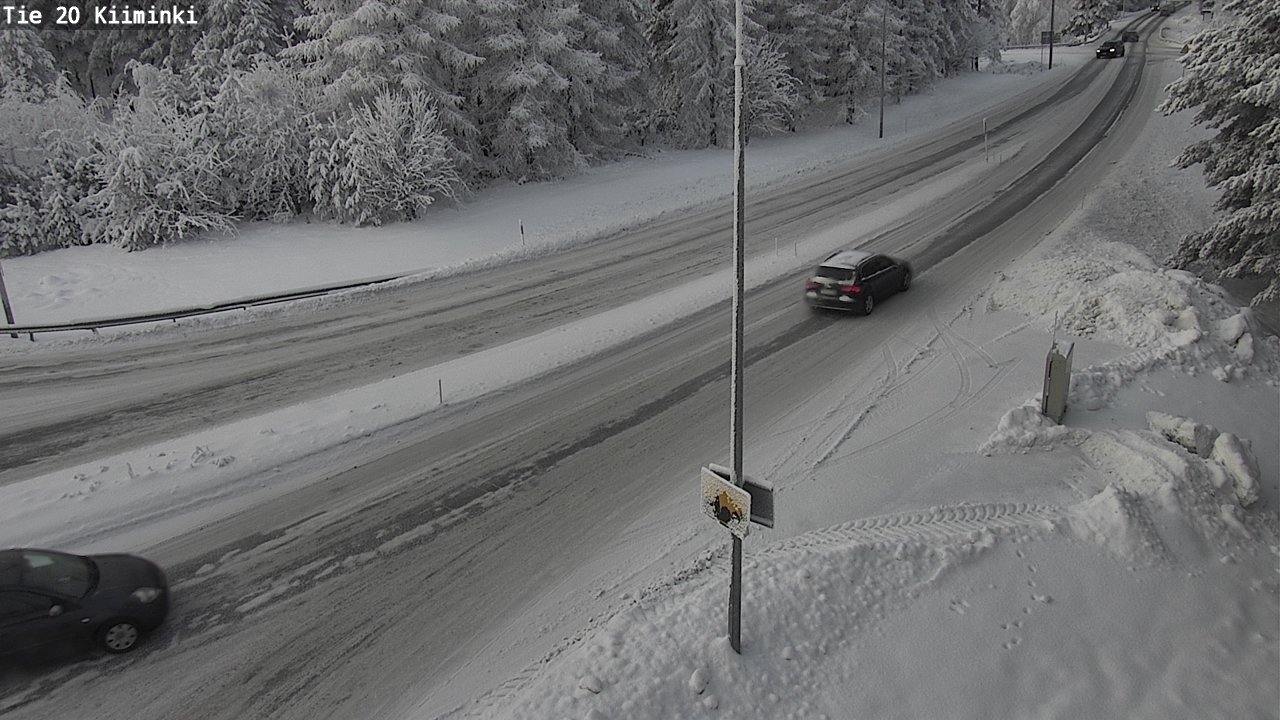 Weather Camera Image Väg 20 Uleåborg Kiiminki, Oulu, Pohjois-Pohjanmaa