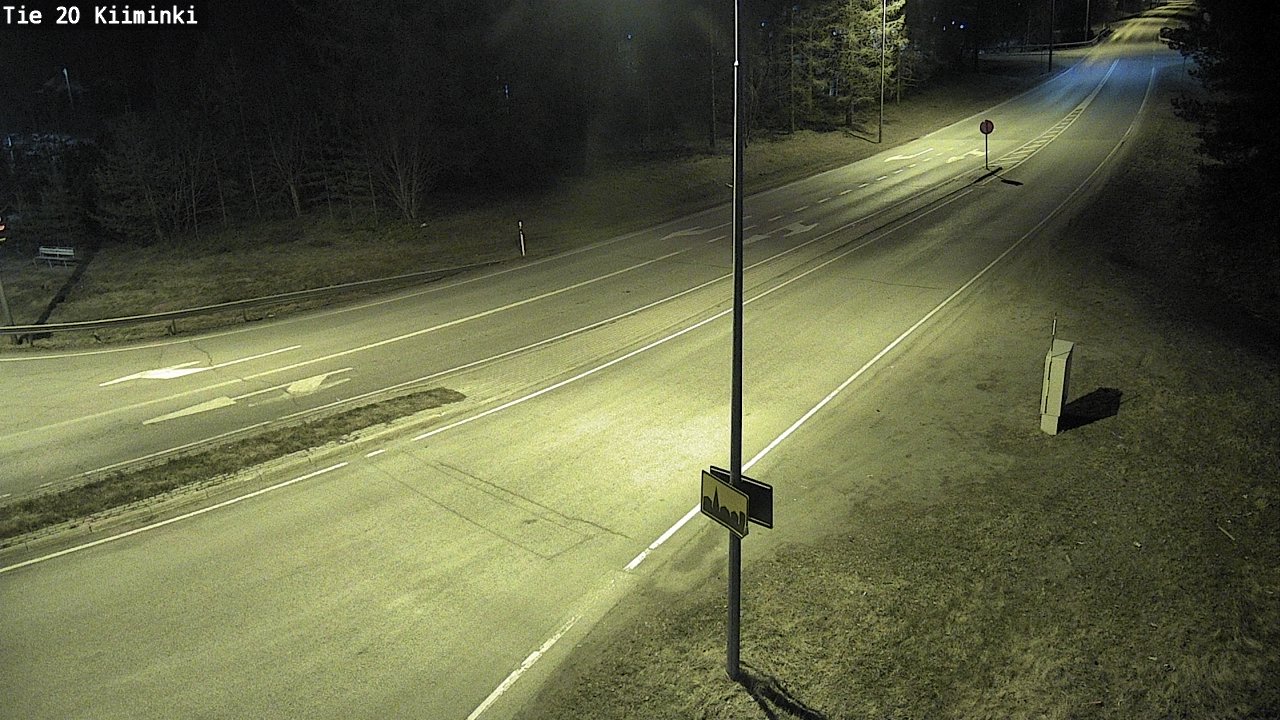 Weather Camera Image Road 20 Oulu Kiiminki, Oulu, Pohjois-Pohjanmaa