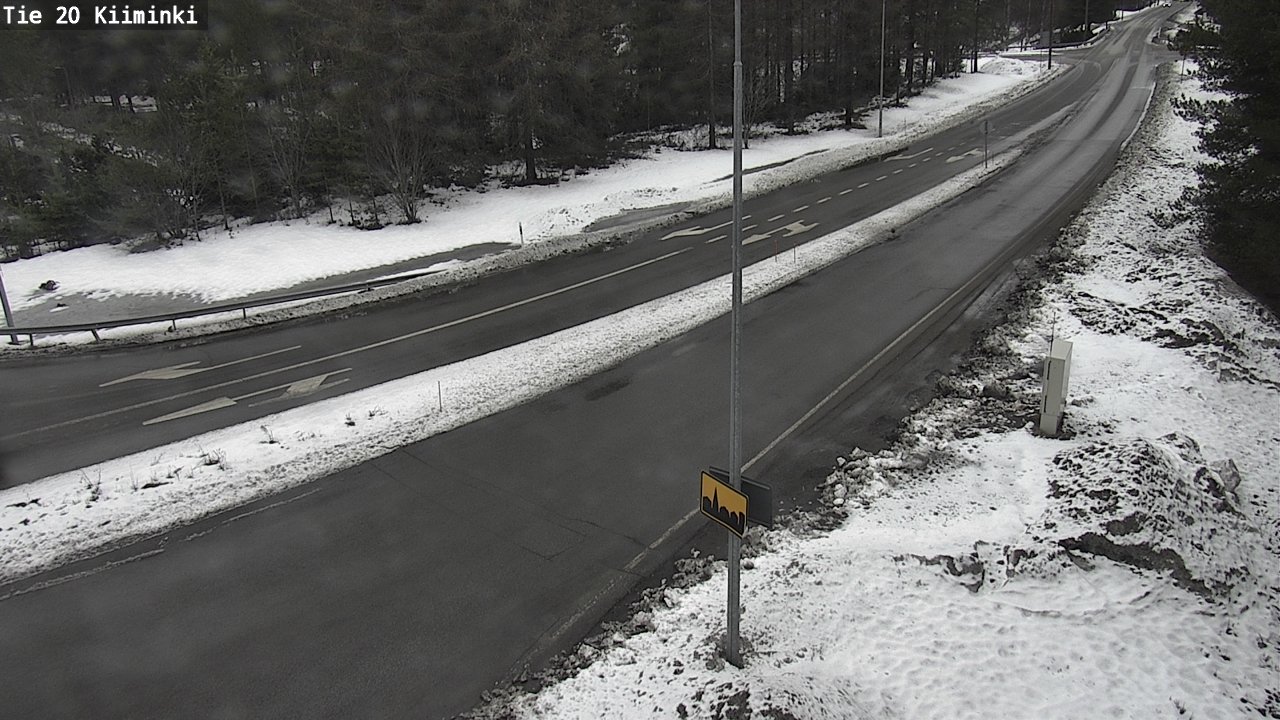 Weather Camera Image Road 20 Oulu Kiiminki, Oulu, Pohjois-Pohjanmaa