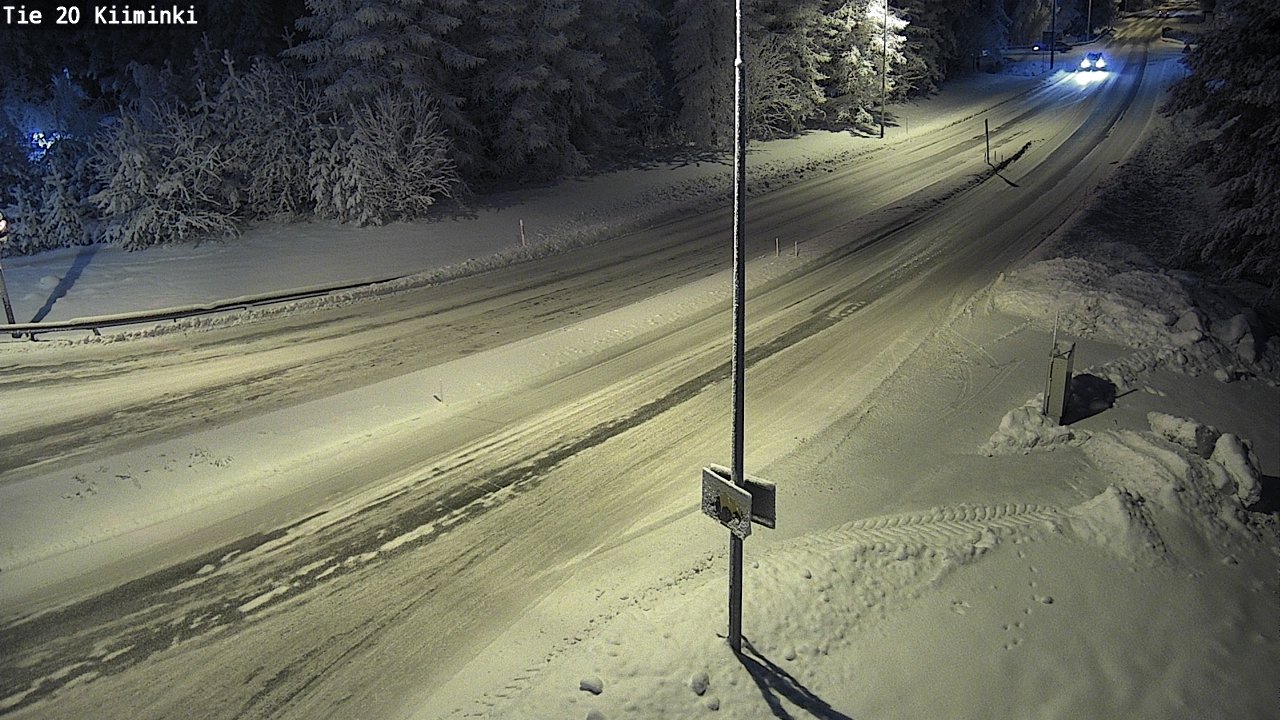 Weather Camera Image Väg 20 Uleåborg Kiiminki, Oulu, Pohjois-Pohjanmaa