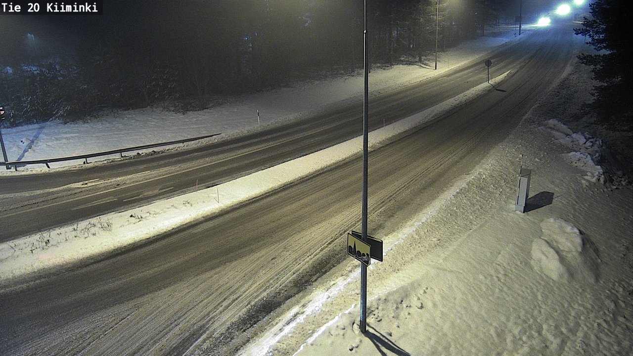 Weather Camera Image Road 20 Oulu Kiiminki, Oulu, Pohjois-Pohjanmaa