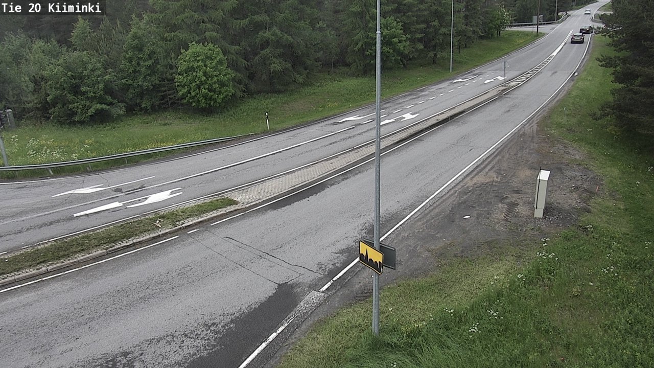 Weather Camera Image Väg 20 Uleåborg Kiiminki, Oulu, Pohjois-Pohjanmaa