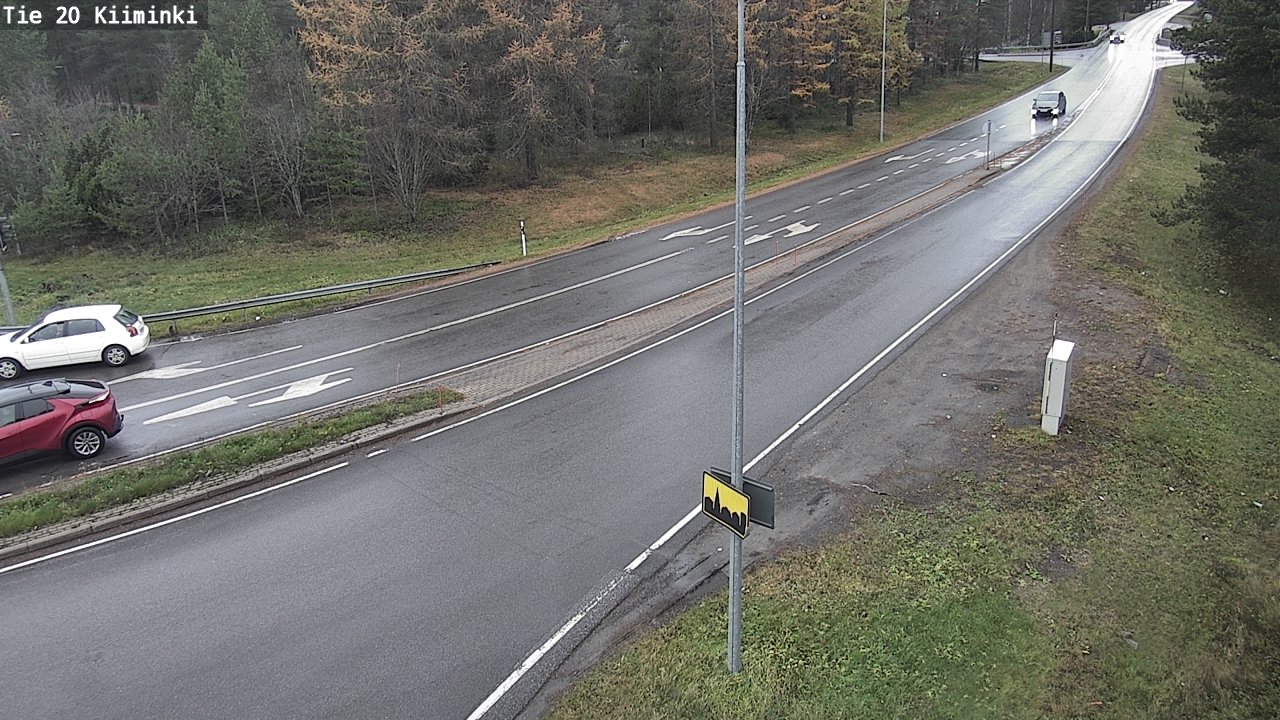 Weather Camera Image Road 20 Oulu Kiiminki, Oulu, Pohjois-Pohjanmaa