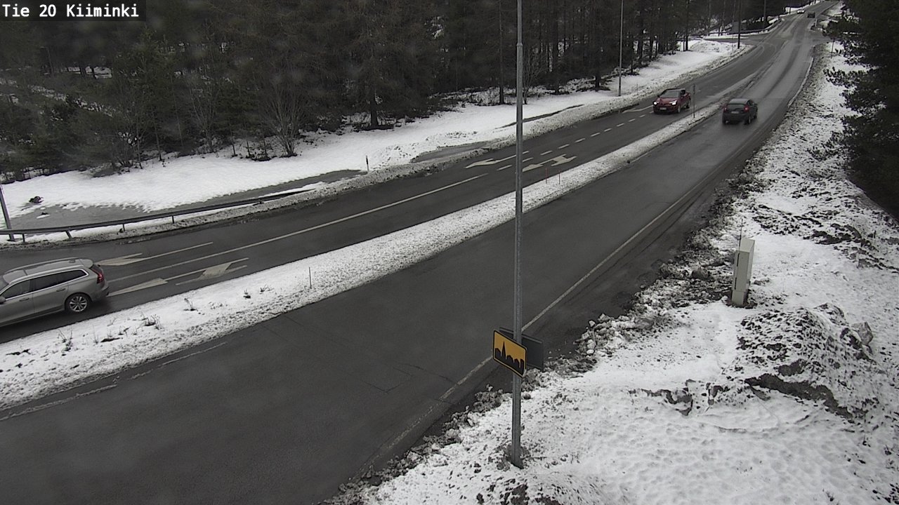 Weather Camera Image Road 20 Oulu Kiiminki, Oulu, Pohjois-Pohjanmaa