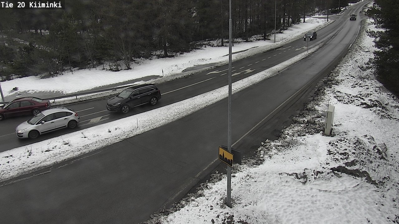 Weather Camera Image Road 20 Oulu Kiiminki, Oulu, Pohjois-Pohjanmaa