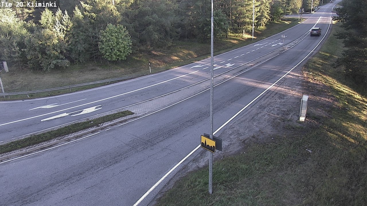 Weather Camera Image Road 20 Oulu Kiiminki, Oulu, Pohjois-Pohjanmaa