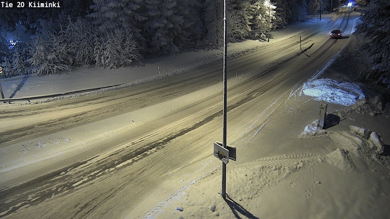 Weather Camera Image Väg 20 Uleåborg Kiiminki, Oulu, Pohjois-Pohjanmaa