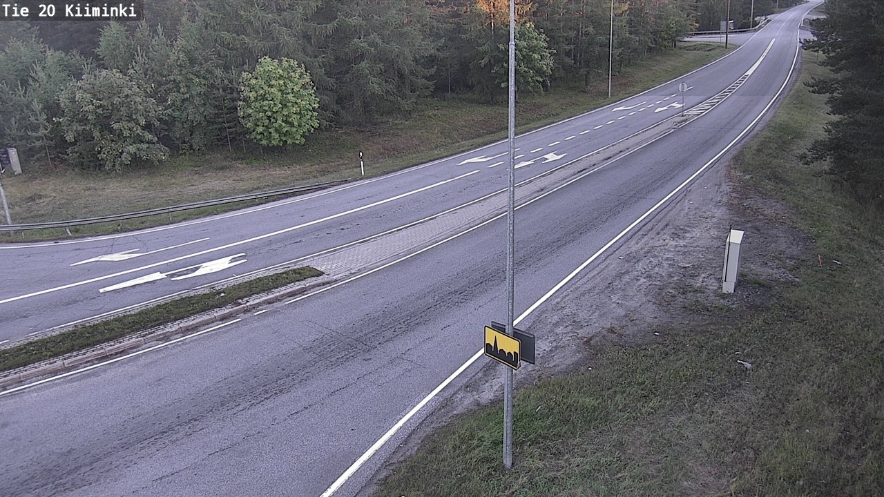 Weather Camera Image Road 20 Oulu Kiiminki, Oulu, Pohjois-Pohjanmaa