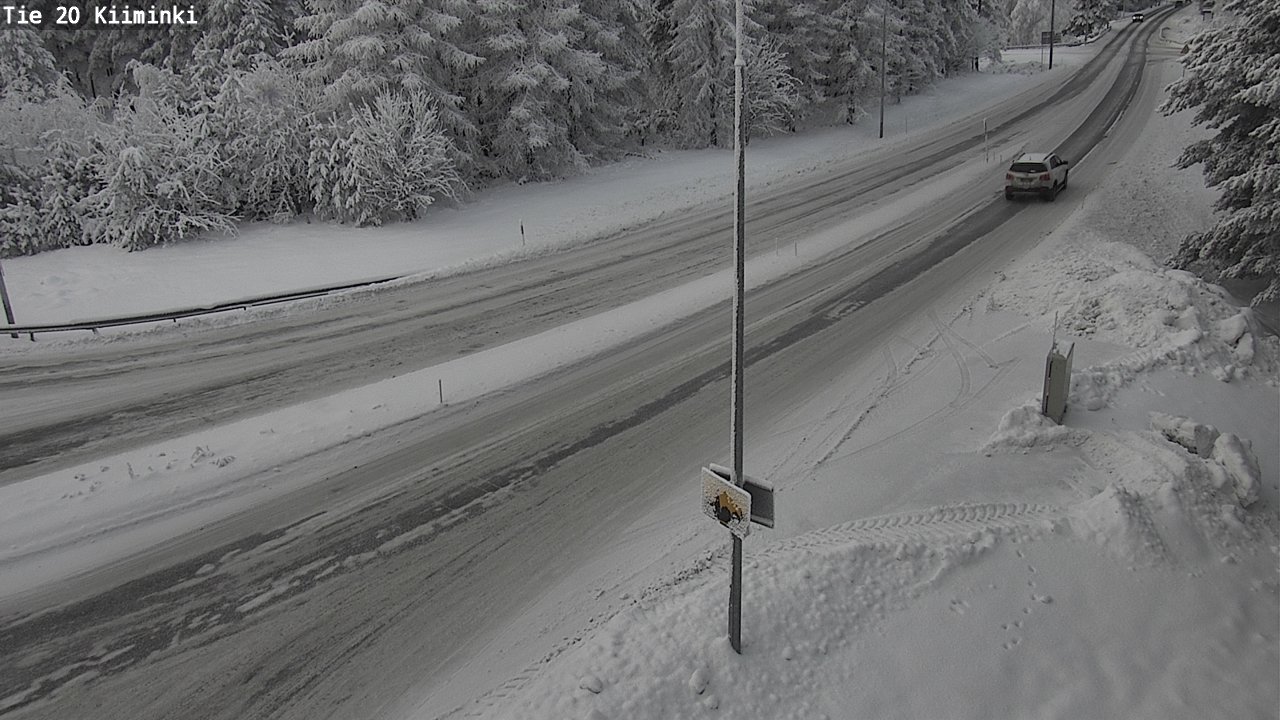 Weather Camera Image Väg 20 Uleåborg Kiiminki, Oulu, Pohjois-Pohjanmaa