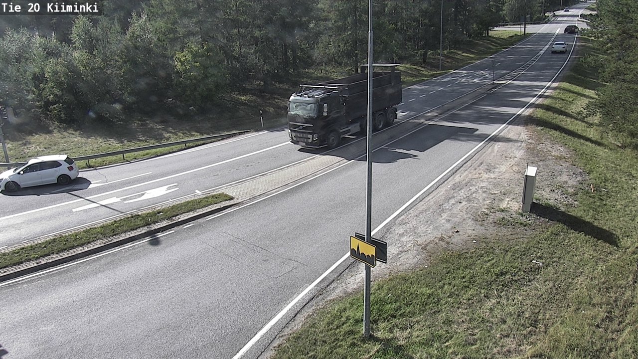 Weather Camera Image Road 20 Oulu Kiiminki, Oulu, Pohjois-Pohjanmaa