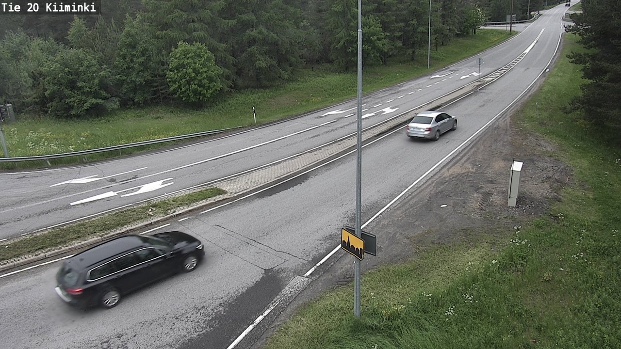 Weather Camera Image Väg 20 Uleåborg Kiiminki, Oulu, Pohjois-Pohjanmaa