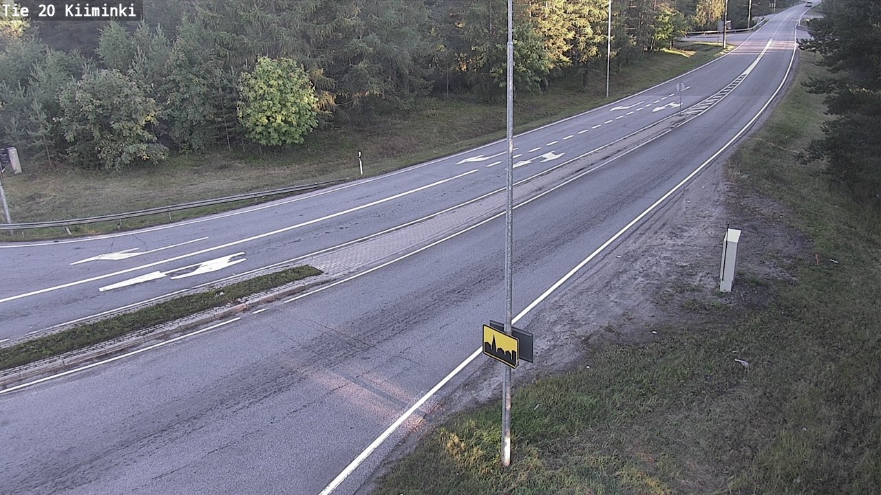 Weather Camera Image Road 20 Oulu Kiiminki, Oulu, Pohjois-Pohjanmaa